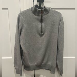 Vineyard Vines Men's Charcoal Zip-Up Sweater